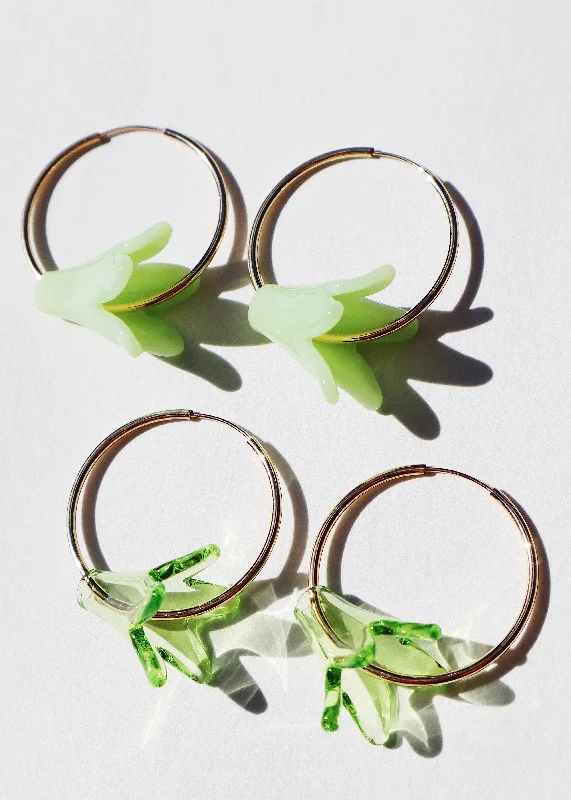 Premium Jewelry, Premium Discounts – Act Fast Pakalana Flower Hoop Earrings