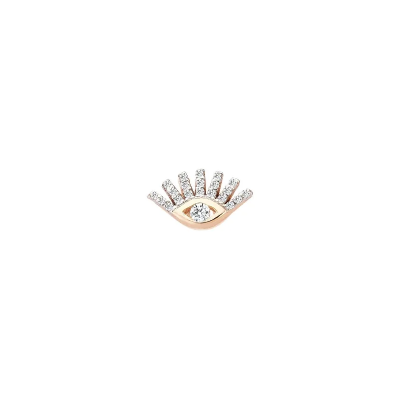 Waterproof Stainless Steel Jewelry For Lasting Beauty Pave Evil Eye Stud Earring