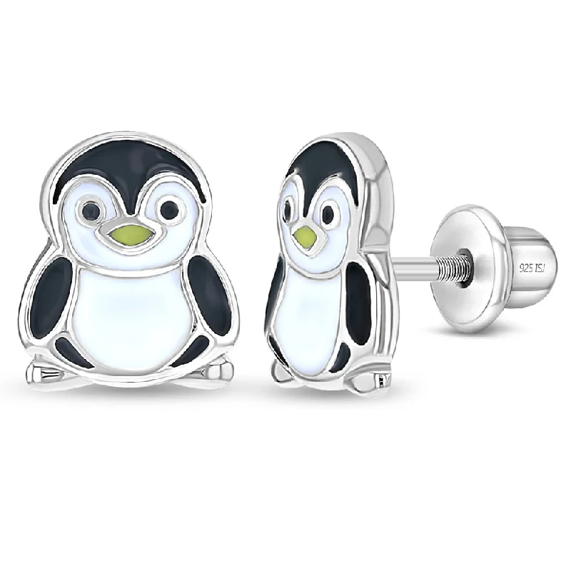 Once-A-Year Jewelry Deals – Shop Before They’Re Gone Playful Penguin Kids / Children's / Girls Earrings Screw Back - Sterling Silver Once-A-Year Jewelry Deals – Shop Before They’Re Gone Playful Penguin Kids / Children's / Girls Earrings Screw Back - Sterling Silver
