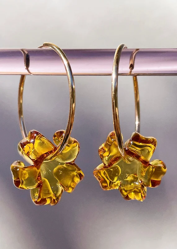 Must-Have Jewelry Pieces At Reduced Prices Puakenikeni Flower Hoop Earrings