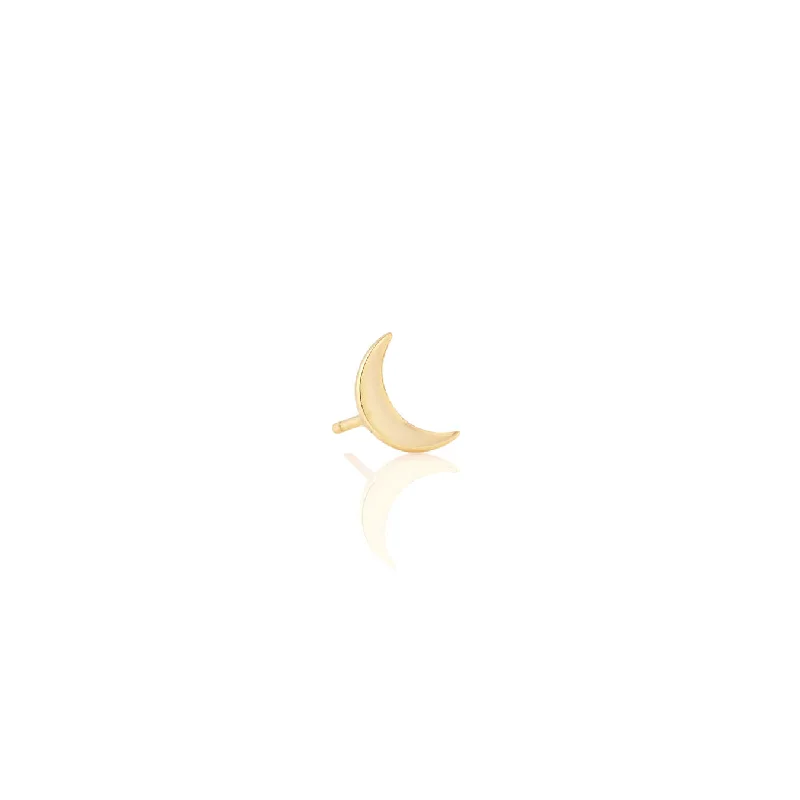 Affordable Elegance – Special Jewelry Sale Now Live Single Crescent Moon Stud Earring