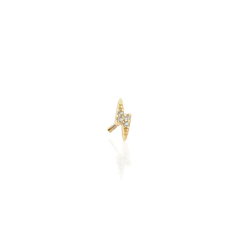 Grab Stylish Jewelry Before The Sale Ends Single Lightning Bolt Crystal Stud Earring Grab Stylish Jewelry Before The Sale Ends Single Lightning Bolt Crystal Stud Earring