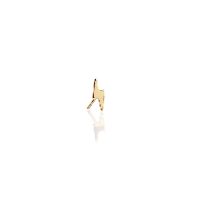 Sparkle On A Budget – Fine Jewelry For Less Single Lightning Bolt Stud Earring