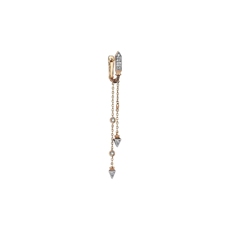 Luxury Jewelry At Unbeatable Discounts Solitaire Drizzle Dangling Chain Earring
