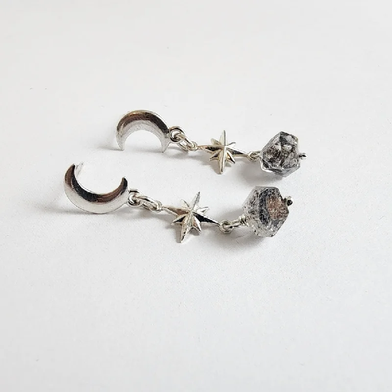 Buy More, Save More On Stunning Jewelry Designs Sterling Silver Celestial Quartz Drop Earrings Buy More, Save More On Stunning Jewelry Designs Sterling Silver Celestial Quartz Drop Earrings