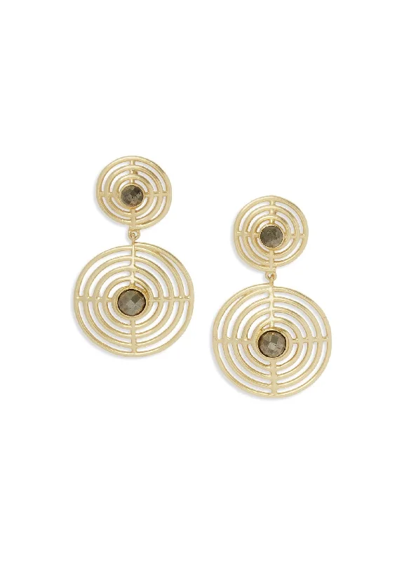 Affordable Gold-Plated Jewelry For Modern Fashion Zoe Earrings | Pyrite
