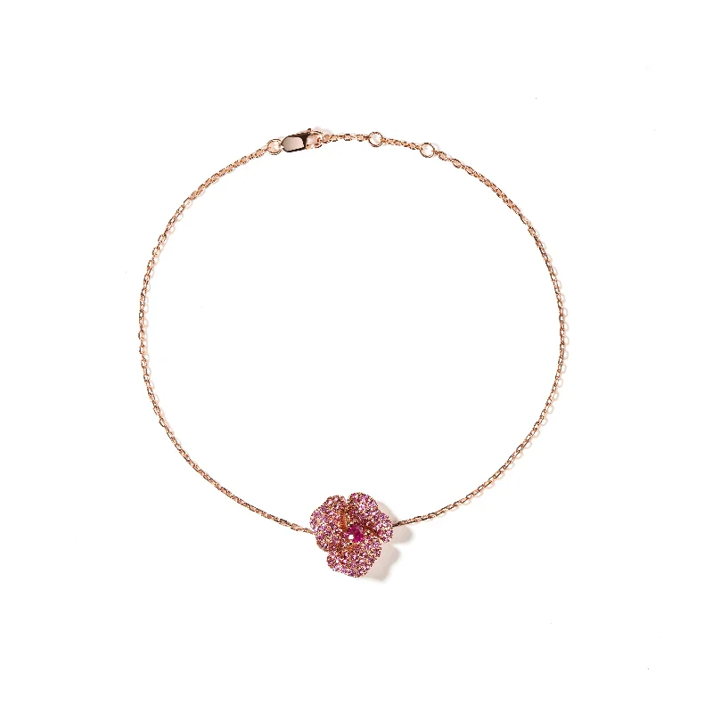 Shine In Style – Shop Jewelry Discounts Today Bloom Mini Flower Light Pink Sapphire Bracelet in Rose Gold Shine In Style – Shop Jewelry Discounts Today Bloom Mini Flower Light Pink Sapphire Bracelet in Rose Gold