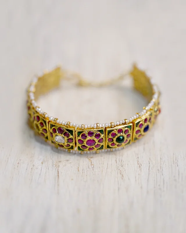 Shop High-Quality Jewelry At Jaw-Dropping Discounts Deccani Navratna Bracelet