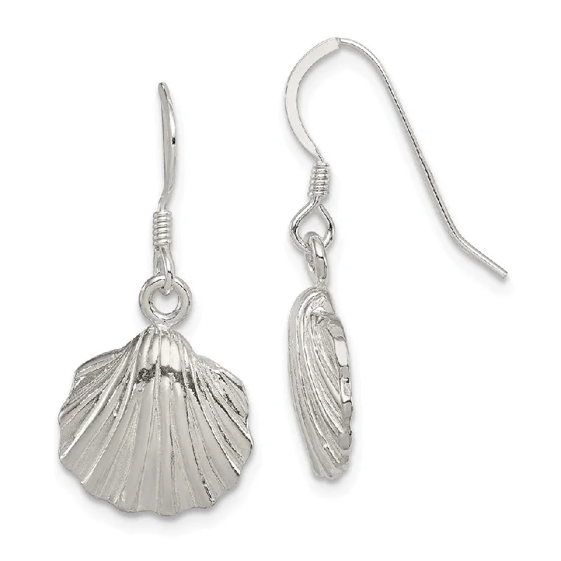 Flash Jewelry Sale – Get Stunning Pieces At Low Prices 12mm Polished Seashell Dangle Earrings in Sterling Silver Flash Jewelry Sale – Get Stunning Pieces At Low Prices 12mm Polished Seashell Dangle Earrings in Sterling Silver