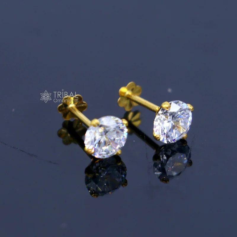 Exclusive Jewelry Bundles At Discounted Rates 14Kt yellow gold white diamond stud earring for unisex er198 Exclusive Jewelry Bundles At Discounted Rates 14Kt yellow gold white diamond stud earring for unisex er198