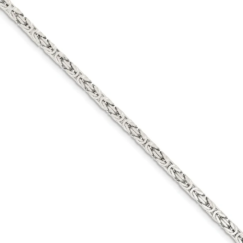 Buy More, Save More On Stunning Jewelry Pieces 3.25mm, Sterling Silver, Byzantine Chain, 7 inch Buy More, Save More On Stunning Jewelry Pieces 3.25mm, Sterling Silver, Byzantine Chain, 7 inch