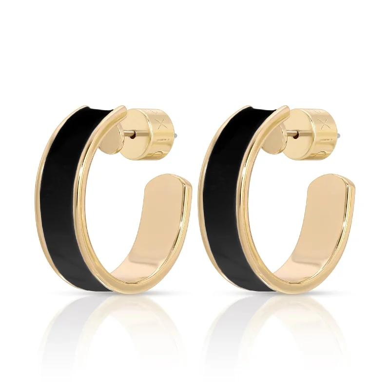 Dainty And Elegant Jewelry Now At Reduced Prices 3/4" Enamel Hoops