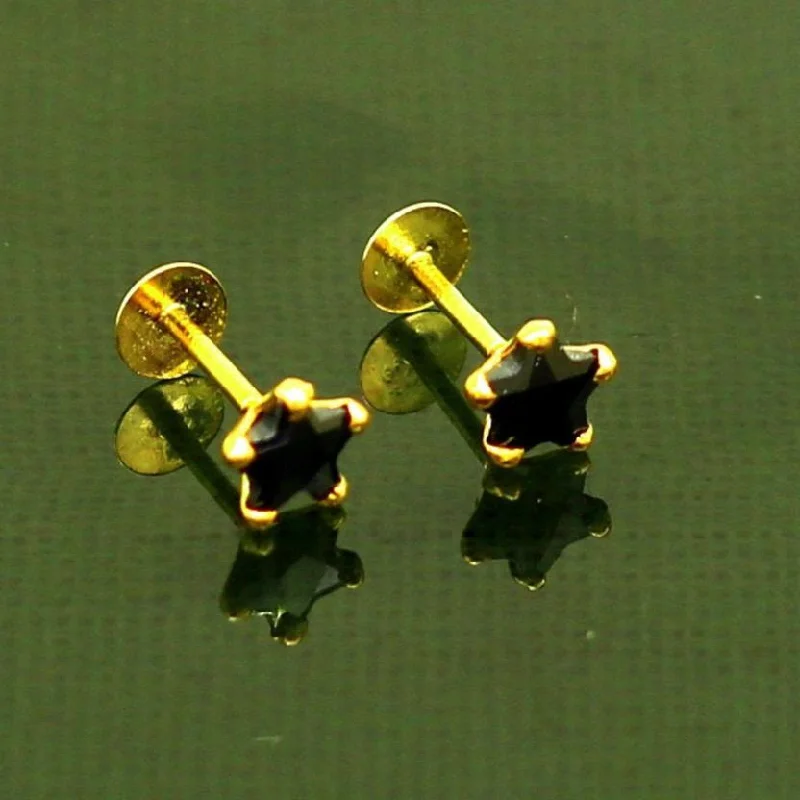 Last Chance To Grab Your Favorite Jewelry At A Discount 4.5 mm single black stone 18 kt yellow gold handmade star shape design fabulous screw back stud earring use as nose pin unisex jewelry er117 Last Chance To Grab Your Favorite Jewelry At A Discount 4.5 mm single black stone 18 kt yellow gold handmade star shape design fabulous screw back stud earring use as nose pin unisex jewelry er117