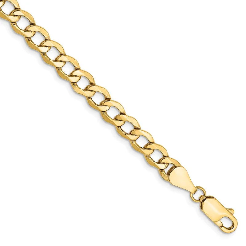 Discover Unique Jewelry With Special Limited-Time Offers 5.25mm, 14k Yellow Gold, Hollow Curb Link Chain Bracelet Discover Unique Jewelry With Special Limited-Time Offers 5.25mm, 14k Yellow Gold, Hollow Curb Link Chain Bracelet