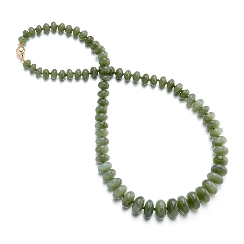 Chic And Stylish Jewelry At Exclusive Prices Graduated Siberian Green Jade Abacus Necklace
