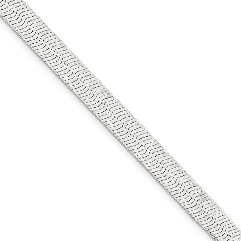 Shop Dazzling Rings, Earrings, And More At Special Discounts 7mm, Sterling Silver Solid Herringbone Chain Bracelet