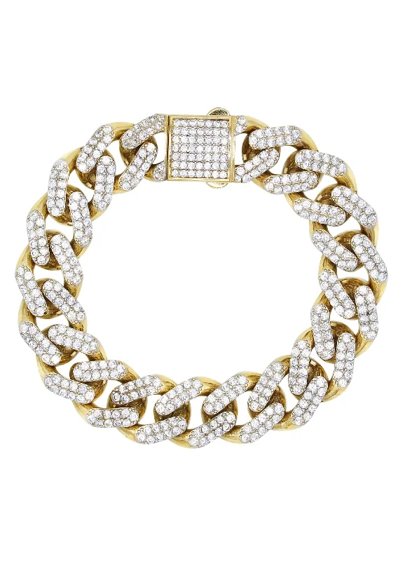Personalized Jewelry Sale – Unique Pieces At Great Prices CZ Iced Out Semi Solid Mens Miami Cuban Link Bracelet 10K/14K Yellow Gold Personalized Jewelry Sale – Unique Pieces At Great Prices CZ Iced Out Semi Solid Mens Miami Cuban Link Bracelet 10K/14K Yellow Gold