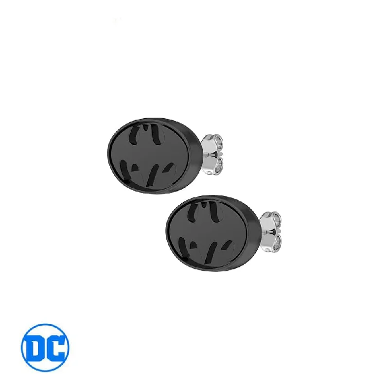 Elegant Rose Gold Jewelry For A Stylish Touch DC Comics™ Batman Oval Stud Earrings