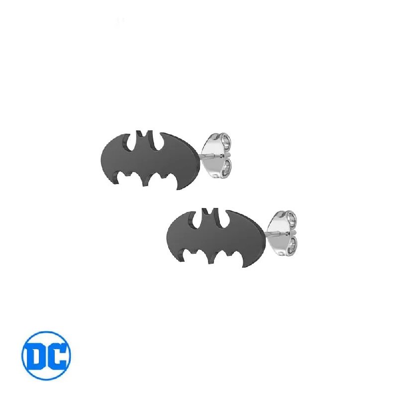 Waterproof Stainless Steel Jewelry For Lasting Beauty DC Comics™ Micro Batman Stud Earrings Waterproof Stainless Steel Jewelry For Lasting Beauty DC Comics™ Micro Batman Stud Earrings
