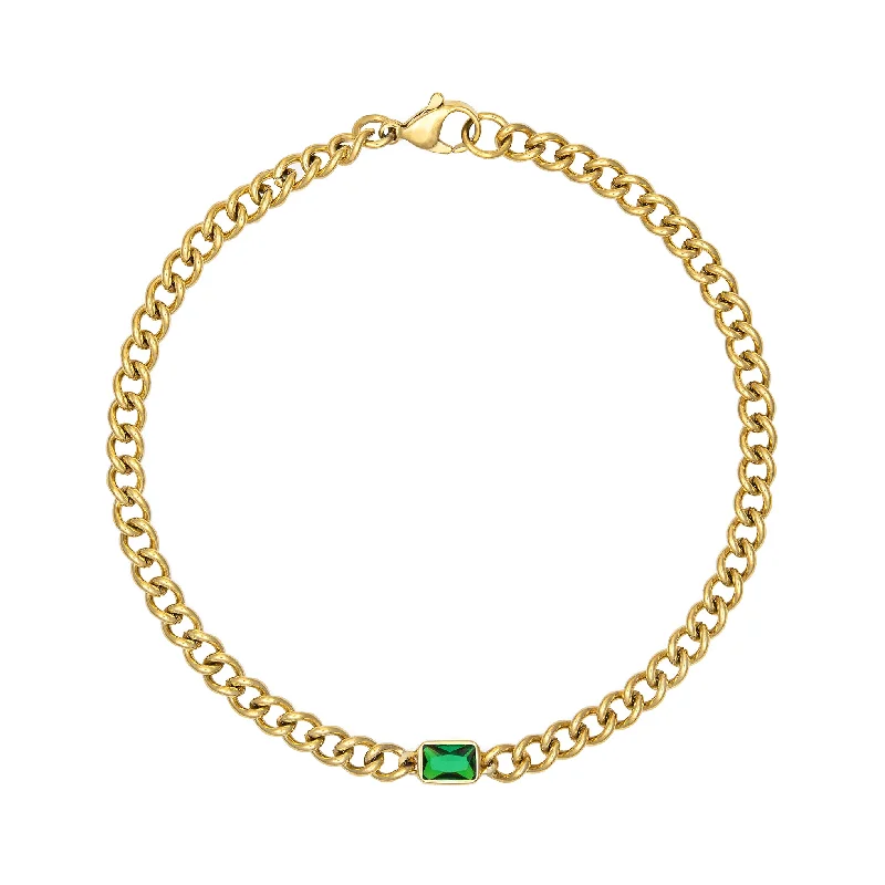 High-End Jewelry, Now More Affordable Than Ever Dione Anklet - Green
