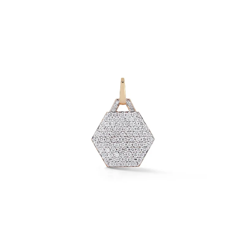 Elegant Jewelry, Exclusive Prices – Shop Now DORA 18K GOLD ALL DIAMOND SMALL HEXAGON CHARM Elegant Jewelry, Exclusive Prices – Shop Now DORA 18K GOLD ALL DIAMOND SMALL HEXAGON CHARM