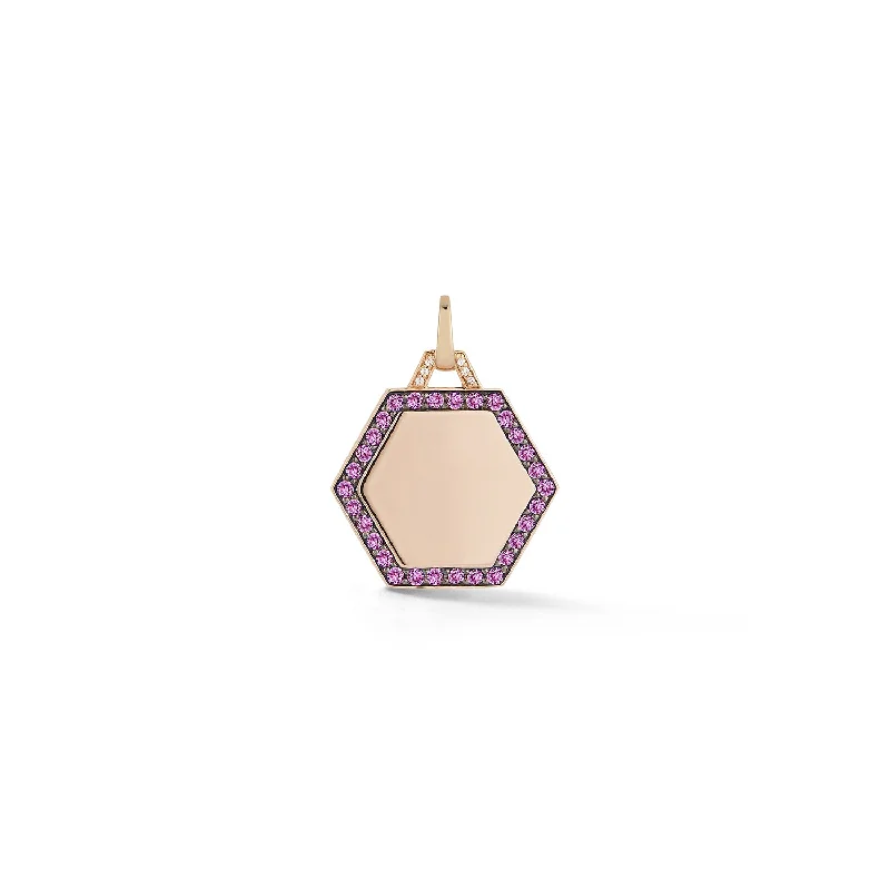 Trending Jewelry Styles Now At Limited-Time Discounts DORA 18K SAPPHIRE AND DIAMOND HEXAGON CHARM Trending Jewelry Styles Now At Limited-Time Discounts DORA 18K SAPPHIRE AND DIAMOND HEXAGON CHARM