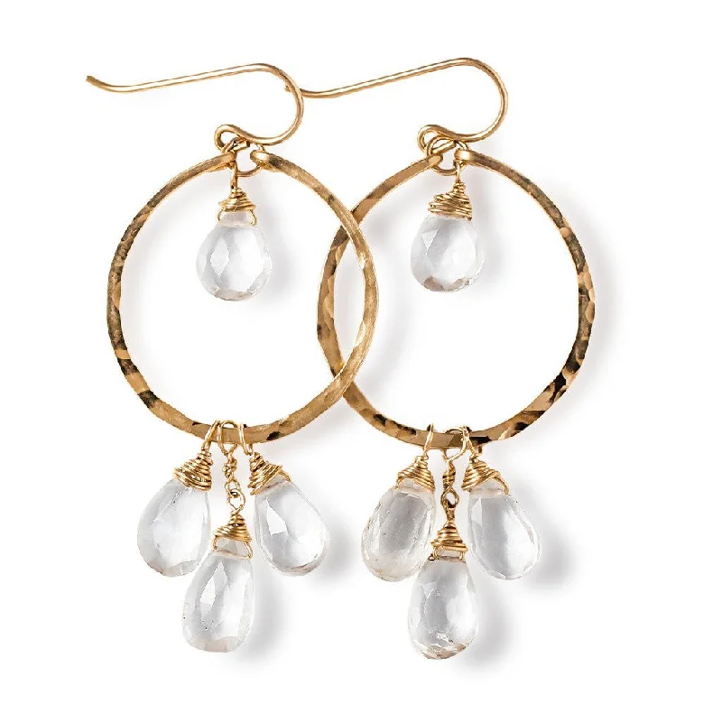 Grab Stylish Jewelry Before The Sale Ends Dreamcatcher Gemstone Hoops - Crystal Quartz Grab Stylish Jewelry Before The Sale Ends Dreamcatcher Gemstone Hoops - Crystal Quartz