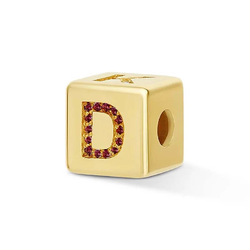 Exclusive Jewelry Sale – Shine For Less Gemstone + Diamond Alphabet Block Charm