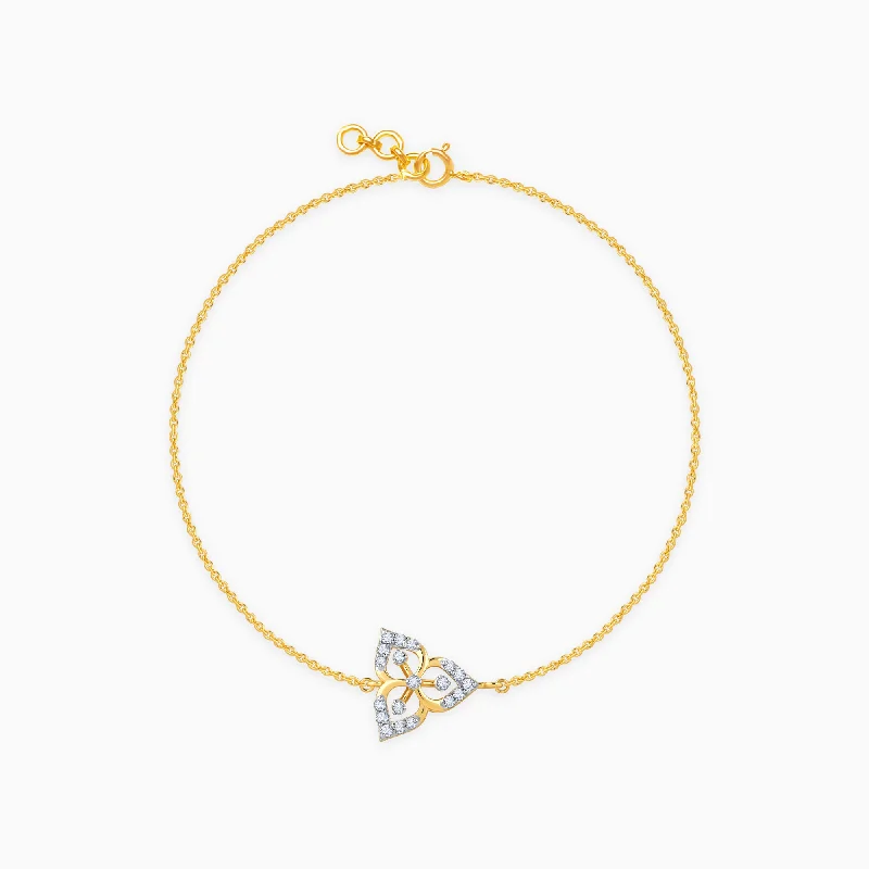 Limited-Time Offer On Premium Jewelry Collections Gold Jasmine Diamond Bracelet