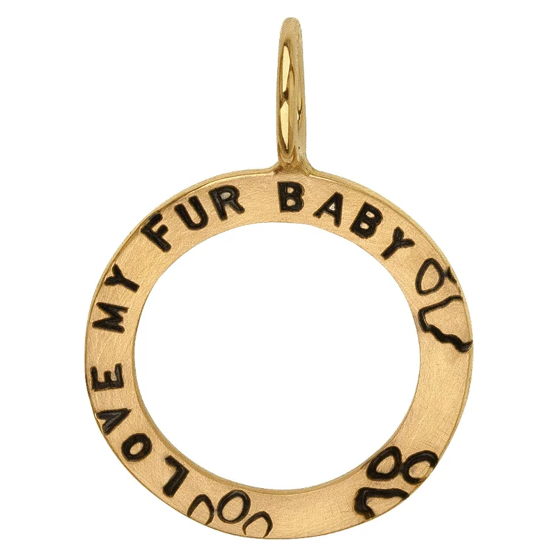 Trending Jewelry Now At Unbeatable Prices Gold Love My Fur Baby Open Circle Charm