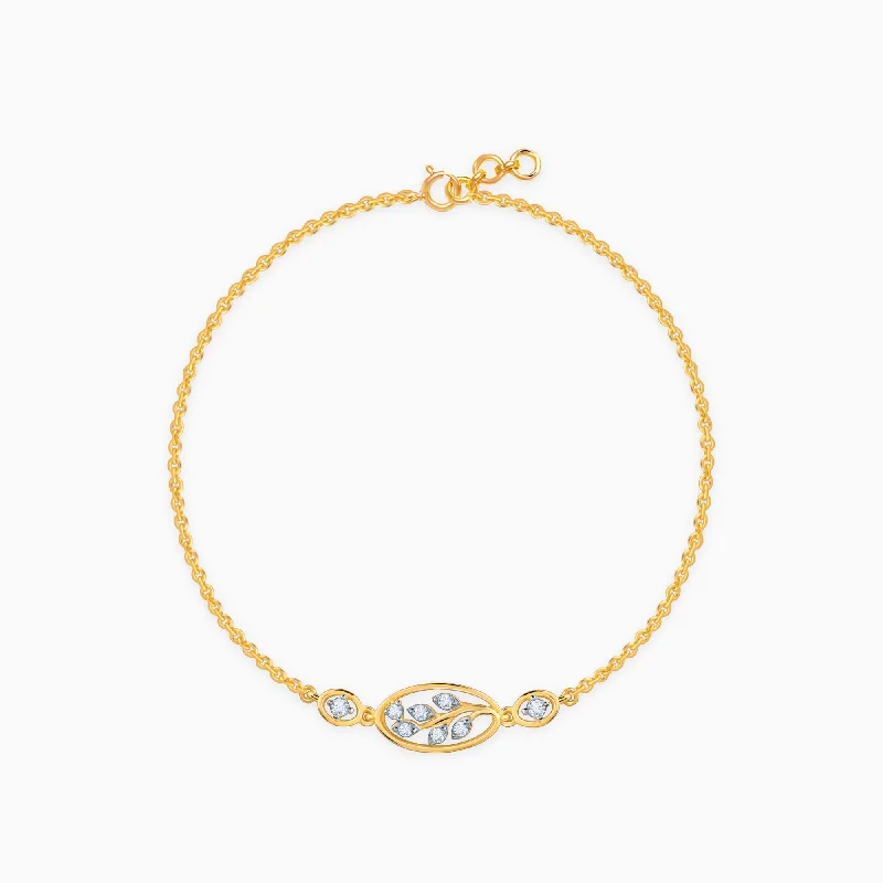 Luxury Jewelry At Unbeatable Discounts Gold The Leaf Diamond Bracelet