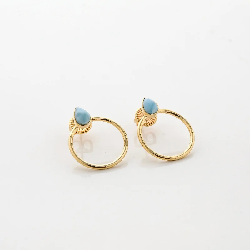 High-End Sparkle, Low-End Prices – Shop Now Vermeil Larimar Earrings Vera