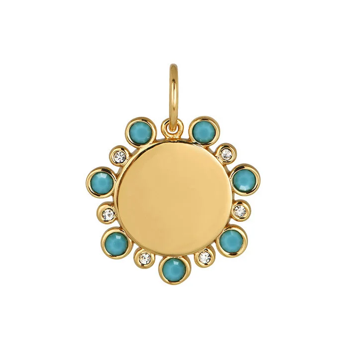 Dainty And Elegant Jewelry Now At Reduced Prices Goldbug Round Top Turquoise Pendant