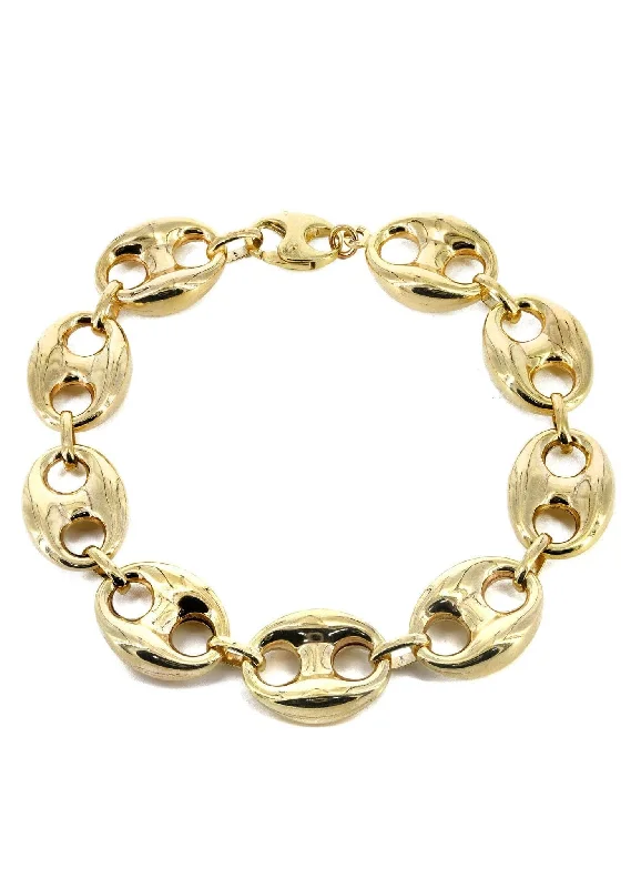 Fashion-Forward Jewelry At Incredible Prices Semi Solid Mens Puff Bracelet 10K/14K Yellow Gold Fashion-Forward Jewelry At Incredible Prices Semi Solid Mens Puff Bracelet 10K/14K Yellow Gold