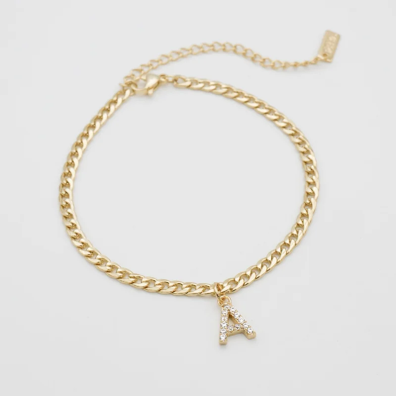 Elegant Jewelry, Affordable Luxury – Shop Now ICY Initial Anklet | Cuban