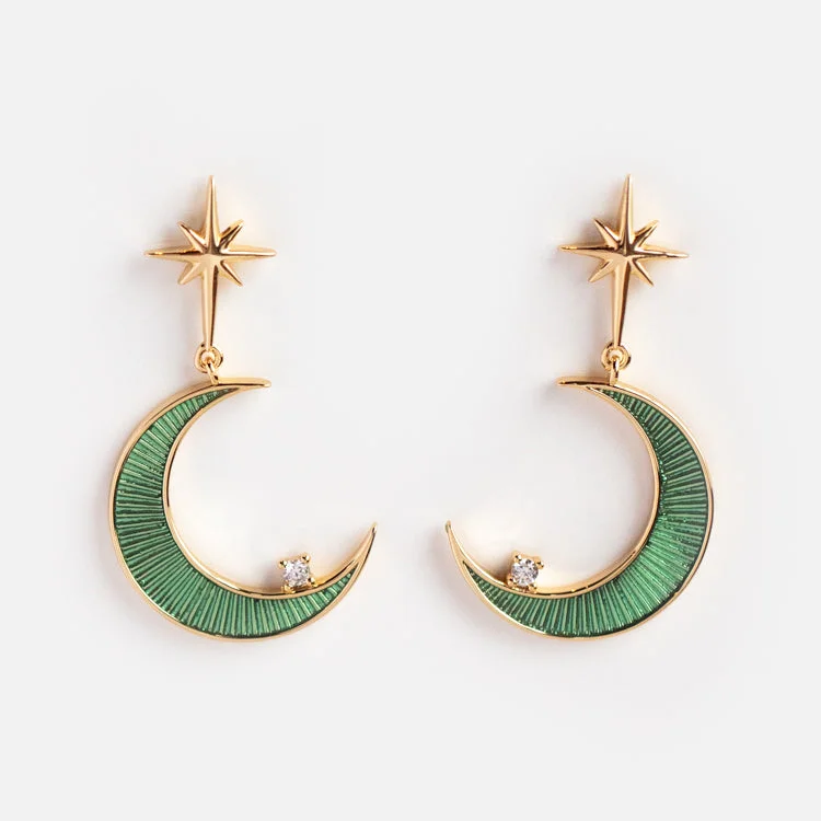 Premium Jewelry Now Available At Special Discounts La Lune Teal Green Earrings