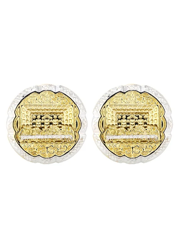 Limited-Time Offer On Premium Jewelry Collections 10K Last Supper Gold Earrings For Men | Appx 1.1 Inches Wide Limited-Time Offer On Premium Jewelry Collections 10K Last Supper Gold Earrings For Men | Appx 1.1 Inches Wide