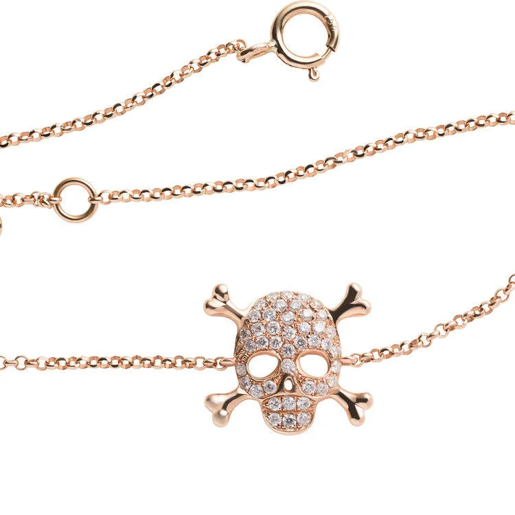 Handcrafted Beauty At Affordable Prices Scull Bracelet Gold, White
