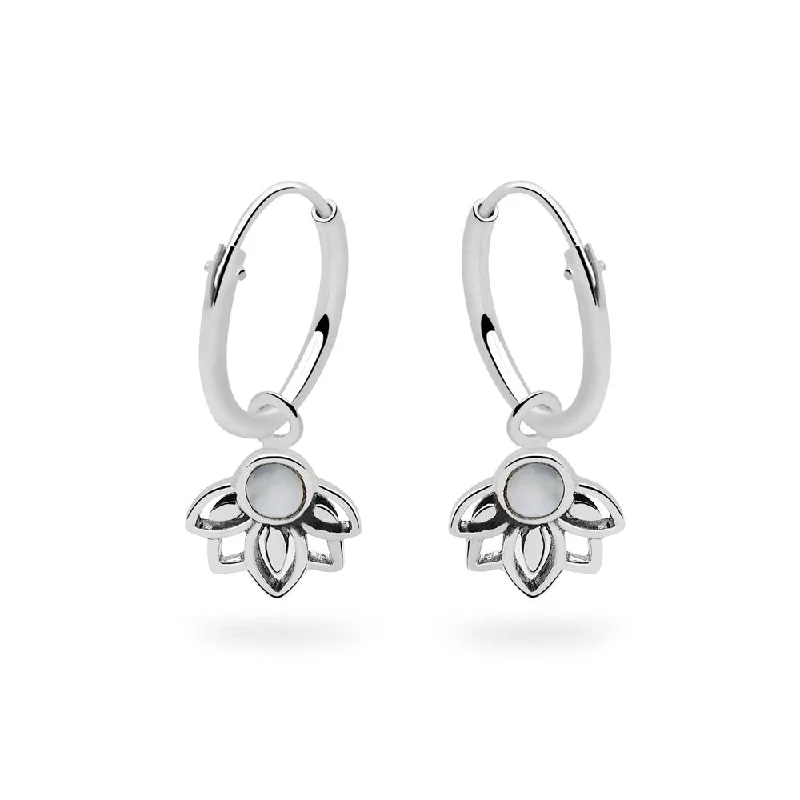 Jewelry Deals That Sparkle – Shop Today Lotus Charm Hoops