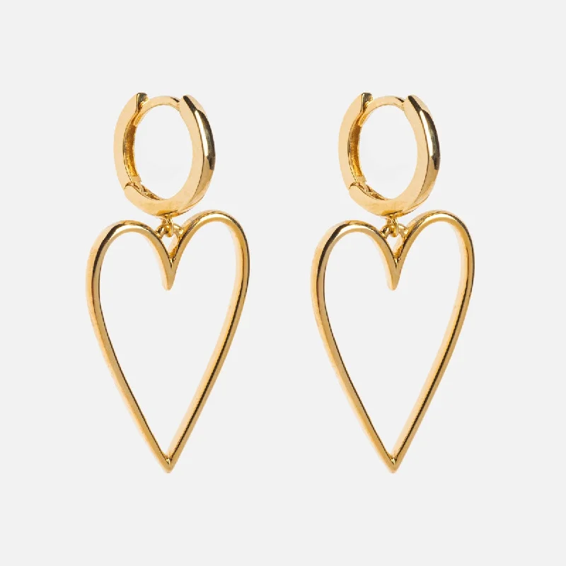 Elegant Jewelry Pieces At Unbelievable Prices Lovestruck Heart Hoop Earrings