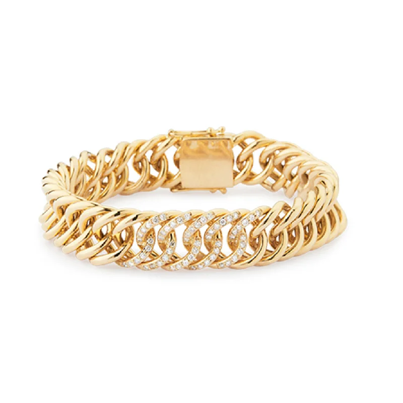 Jewelry Clearance Sale – Final Reductions Sitana 18K Gold Bracelet w. 60 Diamonds