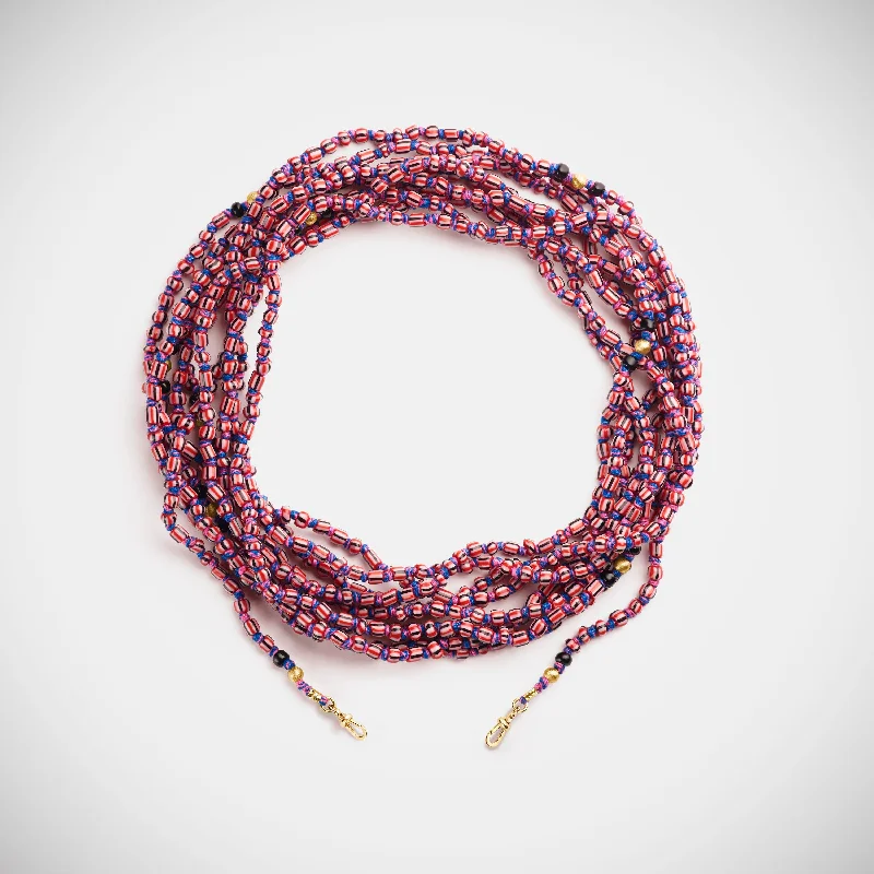 Stunning Jewelry At A Fraction Of The Price Mauli beads ghana black & pink 4m