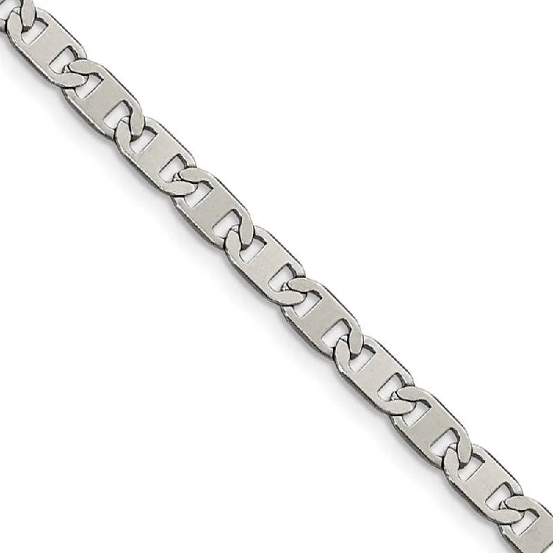 Celebrate Every Occasion With Sparkling Savings Men's 5mm Stainless Steel Flat Anchor Chain Bracelet Celebrate Every Occasion With Sparkling Savings Men's 5mm Stainless Steel Flat Anchor Chain Bracelet