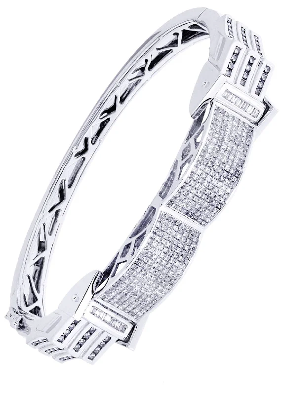 Unlock Unbeatable Jewelry Deals Before They’Re Gone Mens Diamond Bangle White Gold| 2.96 Carats| 39.75 Grams Unlock Unbeatable Jewelry Deals Before They’Re Gone Mens Diamond Bangle White Gold| 2.96 Carats| 39.75 Grams