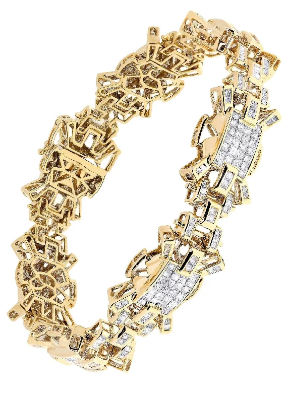 Gorgeous Jewelry, Limited-Time Savings Mens Diamond Bracelet Yellow Gold| 8.13 Carats| 47.62 Grams Gorgeous Jewelry, Limited-Time Savings Mens Diamond Bracelet Yellow Gold| 8.13 Carats| 47.62 Grams