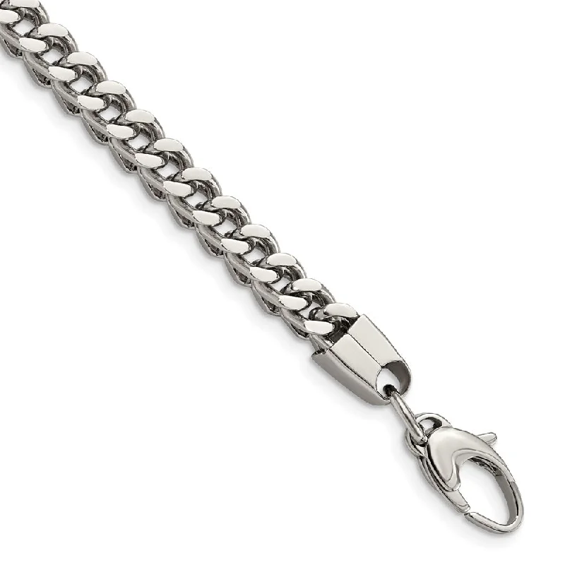 Shine Without Limits – Jewelry Sale Happening Now Men's Stainless Steel Franco Chain 9 Inch Bracelet