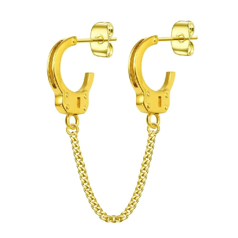 Seasonal Jewelry Sale – Upgrade Your Collection Mister Handcuff Stud Earrings