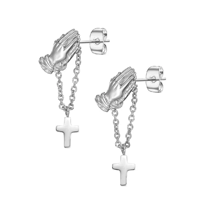 Limited Stock On Premium Jewelry At Low Prices Mister Let Us Pray Stud Earrings