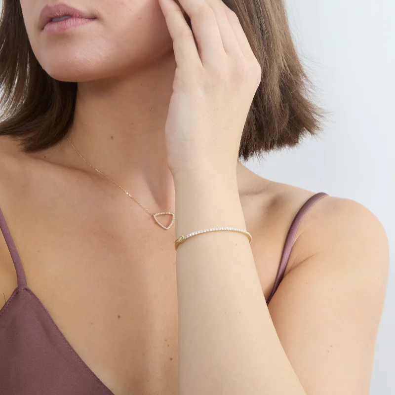 Timeless Jewelry At Special Discount Rates Natural Diamond Bangle, Melanie