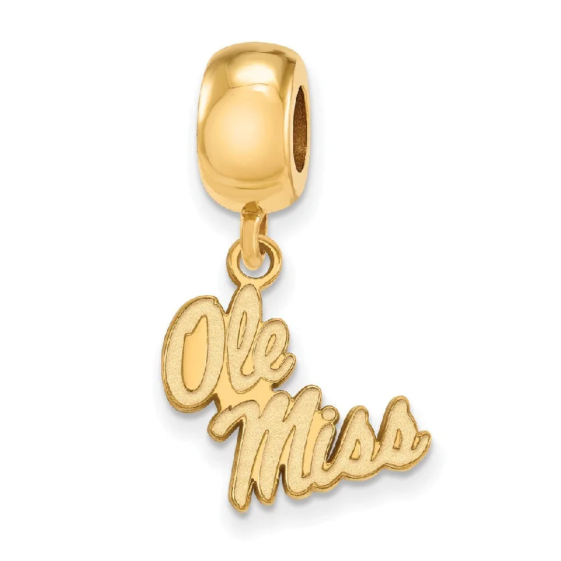 Bold And Beautiful Jewelry Now At Irresistible Prices 14k Gold Plated Silver University of Mississippi Sm Dangle Bead Charm Bold And Beautiful Jewelry Now At Irresistible Prices 14k Gold Plated Silver University of Mississippi Sm Dangle Bead Charm